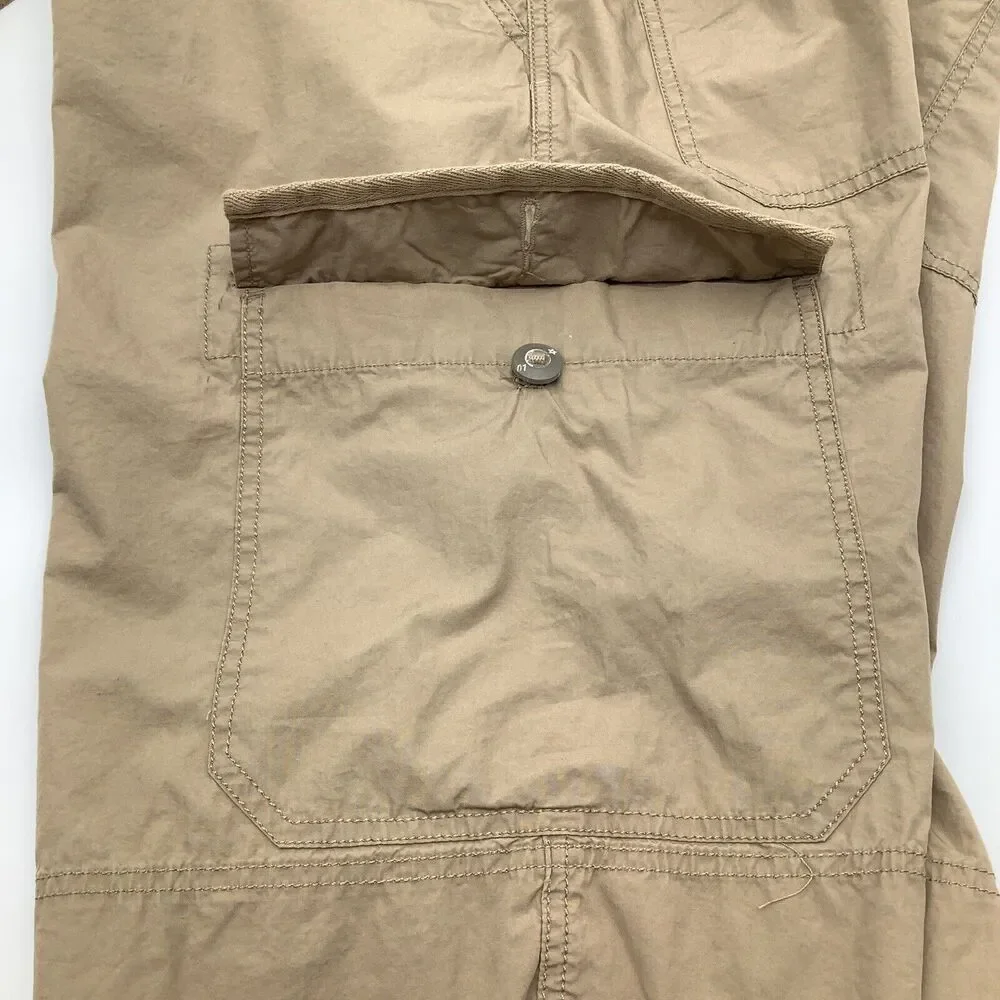 Converse One Star Mens Poplin Cargo Shorts‎ Tan Size 40 NWT